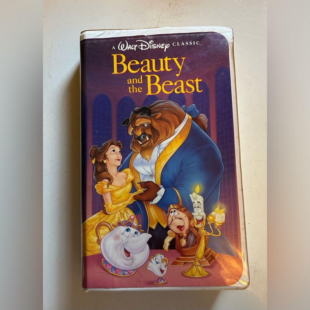 Rare Disney Beauty and The Beast (VHS, 1992, Black Diamond Classic) 1325